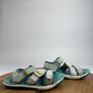 Little Kids Plae Amped Aqua Blue Casual Athletic Sport Strappy Sandals Size 12 C